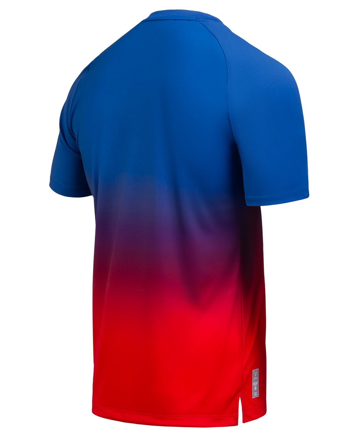 Фото Футболка разминочная NATIONAL PerFormDRY Pre-Match Tee, сине-красный со склада магазина СпортСЕ
