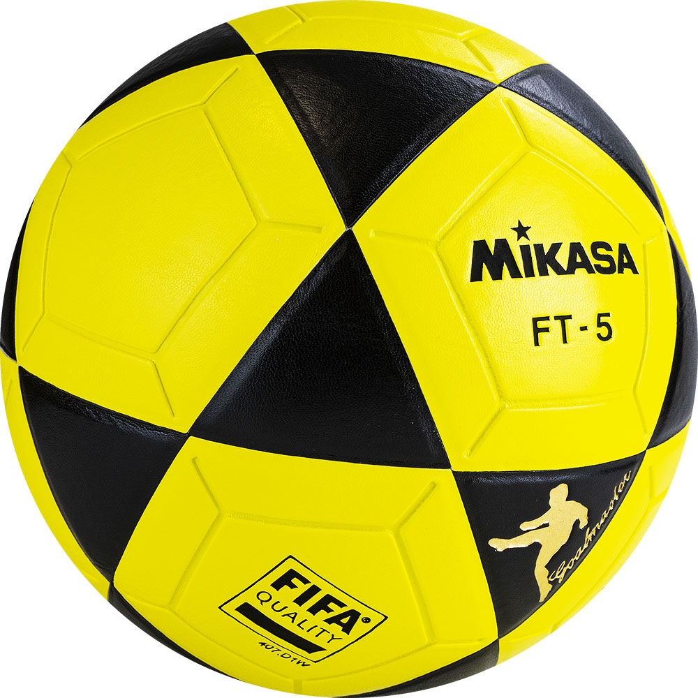  Мяч футбольный Mikasa FT5 FQ-BKY №5 FIFA Quality ПУ 32 пан. термосш. желто-черный по низким ценам в Томске и Северске