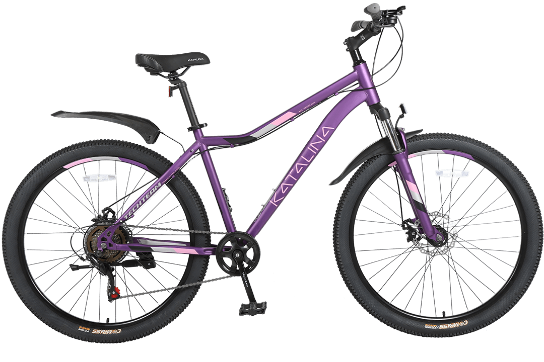 Фото Велосипед TechTeam Katalina 27.5" фиолетовый со склада магазина СпортСЕ
