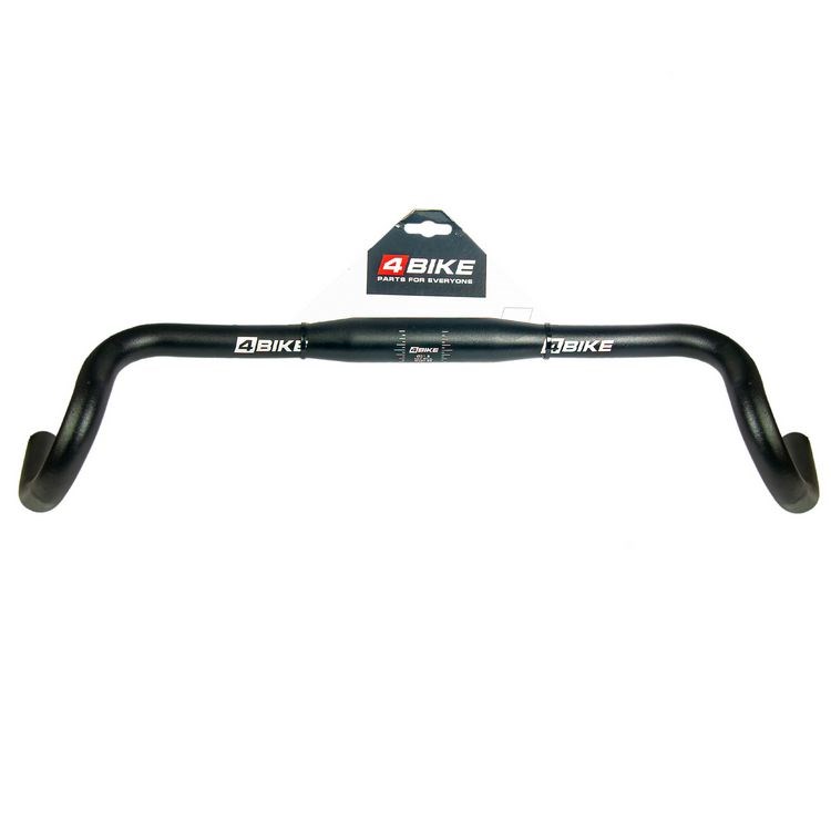 Руль 4Bike алюминиевый для гревел-байка DR-AL-311BT W:440*25° d-31.8 индивидуальная упаковка чёр ARV000014 Фото Руль 4Bike алюминиевый для гревел-байка DR-AL-311BT W:440*25° d-31.8 индивидуальная упаковка чёр ARV000014 со склада магазина СпортСЕ