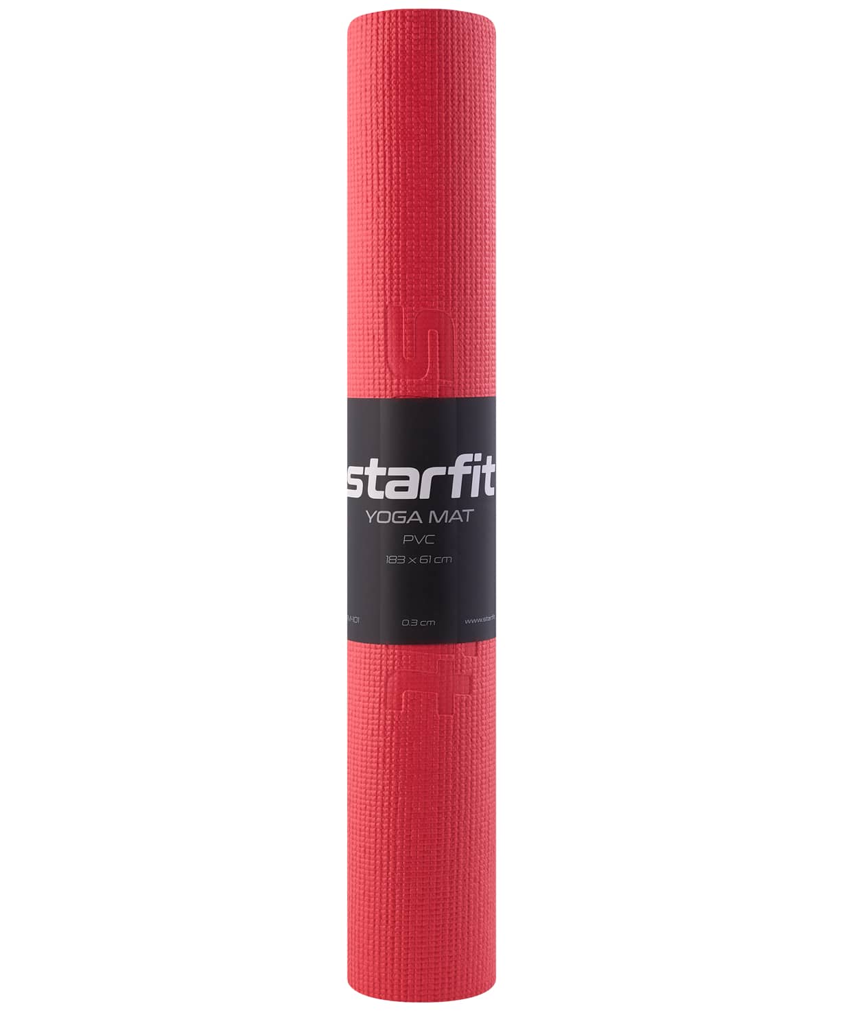  Коврик для йоги StarFit FM-101 PVC 183x61x0,3 см красный по низким ценам в Томске и Северске