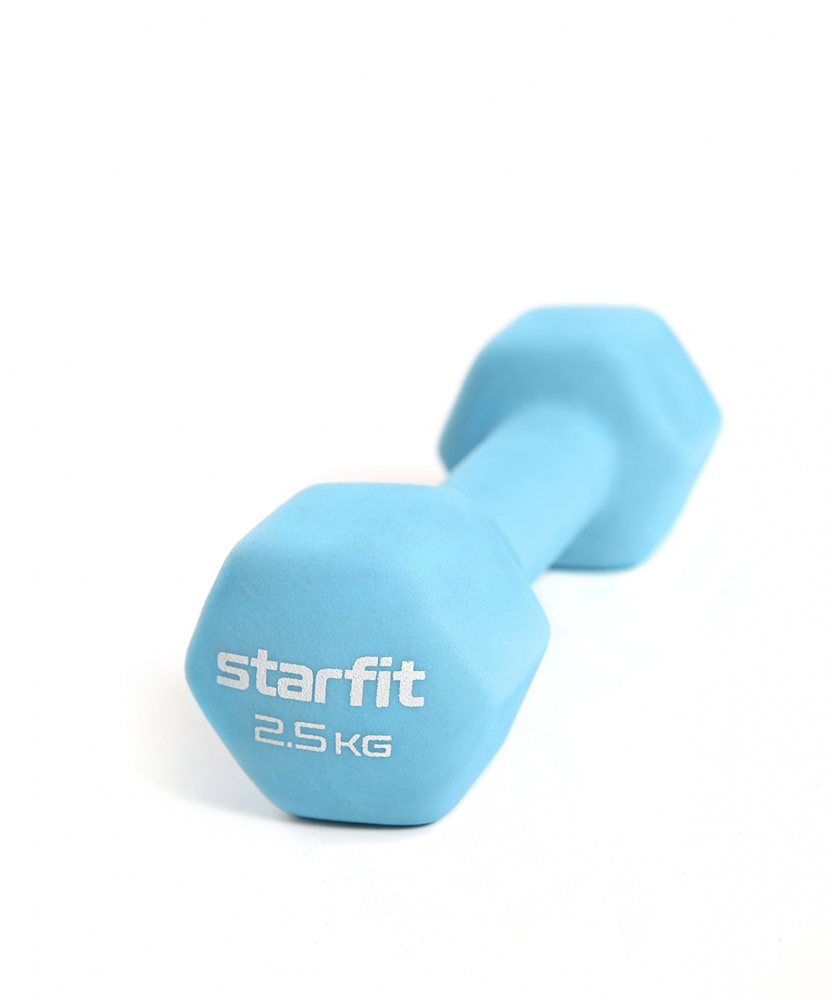  Гантель неопреновая 2.5 кг StartFit Core DB-201 синий пастель по низким ценам в Томске и Северске