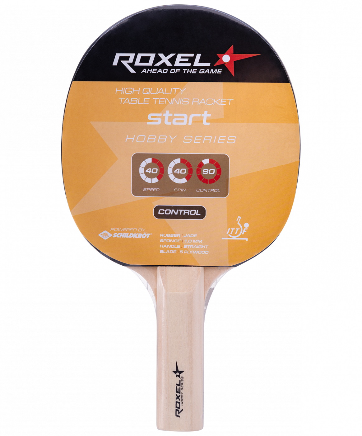  Ракетка для настольного тенниса Roxel Hobby Start прямая по низким ценам в Томске и Северске