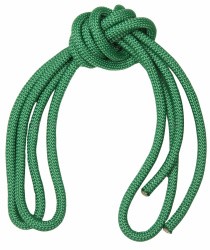 Скакалка гимнастическая утяж. Indigo 2.5 м 150 г зеленая SM-121