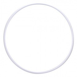 Обруч гимнастический пластмассовый 600 мм (аналог Сасаки) 165 г белый
