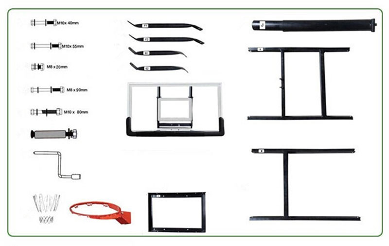  Баскетбольный щит DFC BOARD48P 120x80cm поликарбонат (два короба) по низким ценам в Томске и Северске