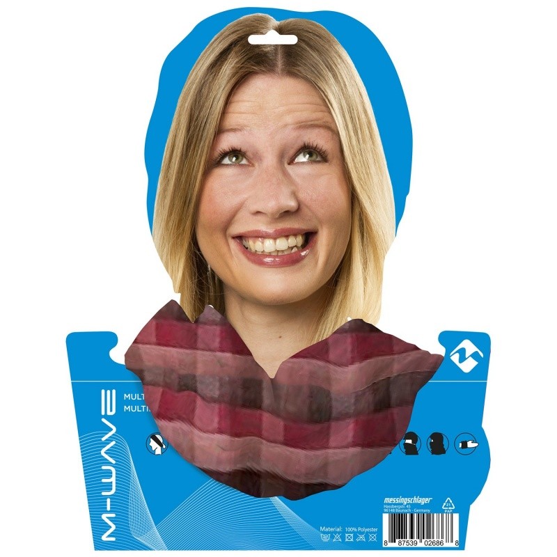  Бандана M-Wave 24*48см дыш. полиэстер с микрофиброй б/шов. PURPLE SQUARED разноцветная  M-WAVE по низким ценам в Томске и Северске