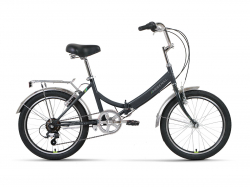 Велосипед Forward Arsenal 20 2.0 (2022)  темно-серый/зеленый RBK22FW20536