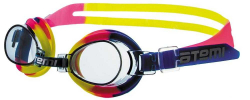 Очки для плавания Atemi S302 детские PVC/силикон сине-желто-розовые