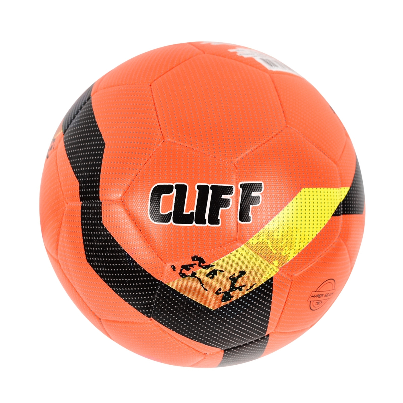  Мяч футбольный Cliff HS-3235 №4 с отскоком PU Hibrid оранжевый по низким ценам в Томске и Северске