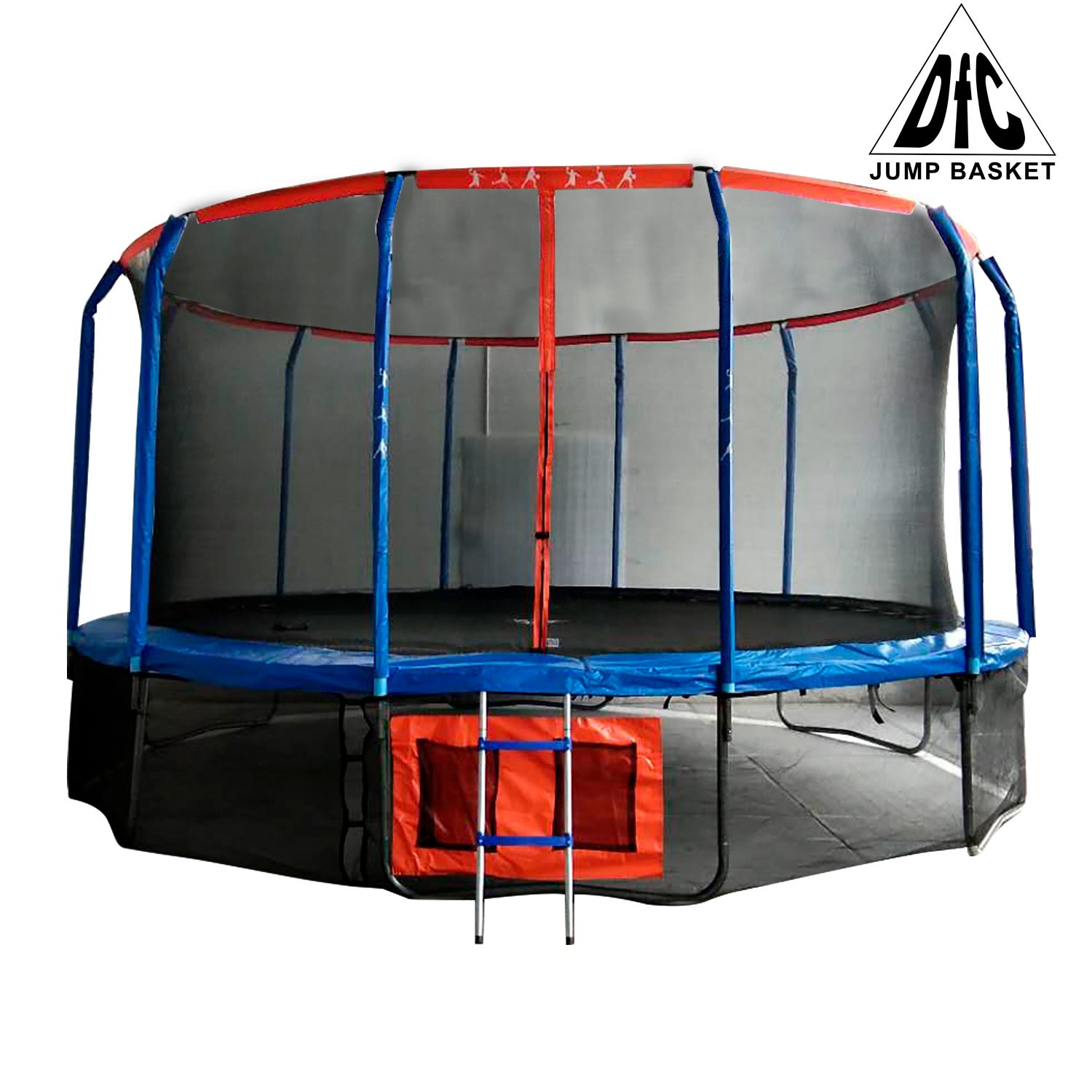 Батут DFC JUMP BASKET 16ft внутр.сетка, лестница (488cм)(два короба) 16FT-JBSK-B по низким ценам в Томске и Северске