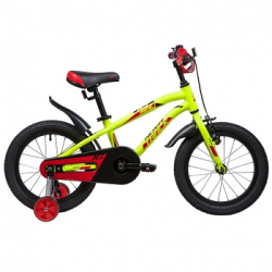 Велосипед NOVATRACK 16", PRIME, алюм., салатовый, полная защита цепи, пер.торм.руч, зад. нож, коротк