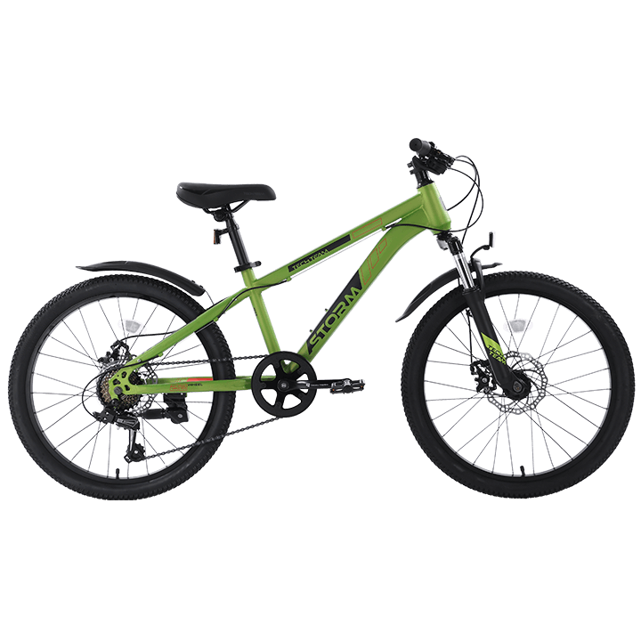 Велосипед TechTeam Storm 22" (2024) зеленый Велосипед TechTeam Storm 22" (2024) зеленый по низким ценам в Томске и Северске