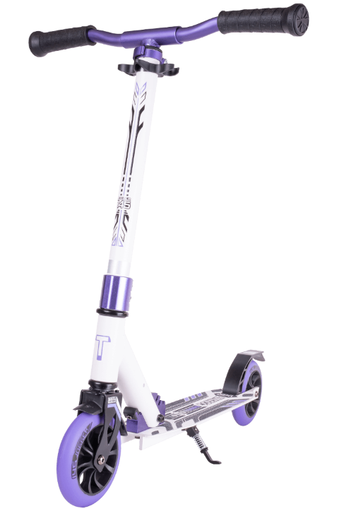 Самокат TechTeam Jogger 145 (2022) white/purple по низким ценам в Томске и Северске