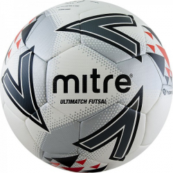 Мяч футзальный Mitre Futsal Ultimatch №4 ПУ 30п. IMS гибридн.сш. бел-серо-крас A0027WG7 Мяч футзальный Mitre Futsal Ultimatch №4 ПУ 30п. IMS гибридн.сш. бел-серо-крас A0027WG7