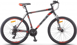 Велосипед Stels Navigator-700 MD 27.5" (2021) чёрный/красный F010 Велосипед Stels Navigator-700 MD 27.5" (2021) чёрный/красный F010
