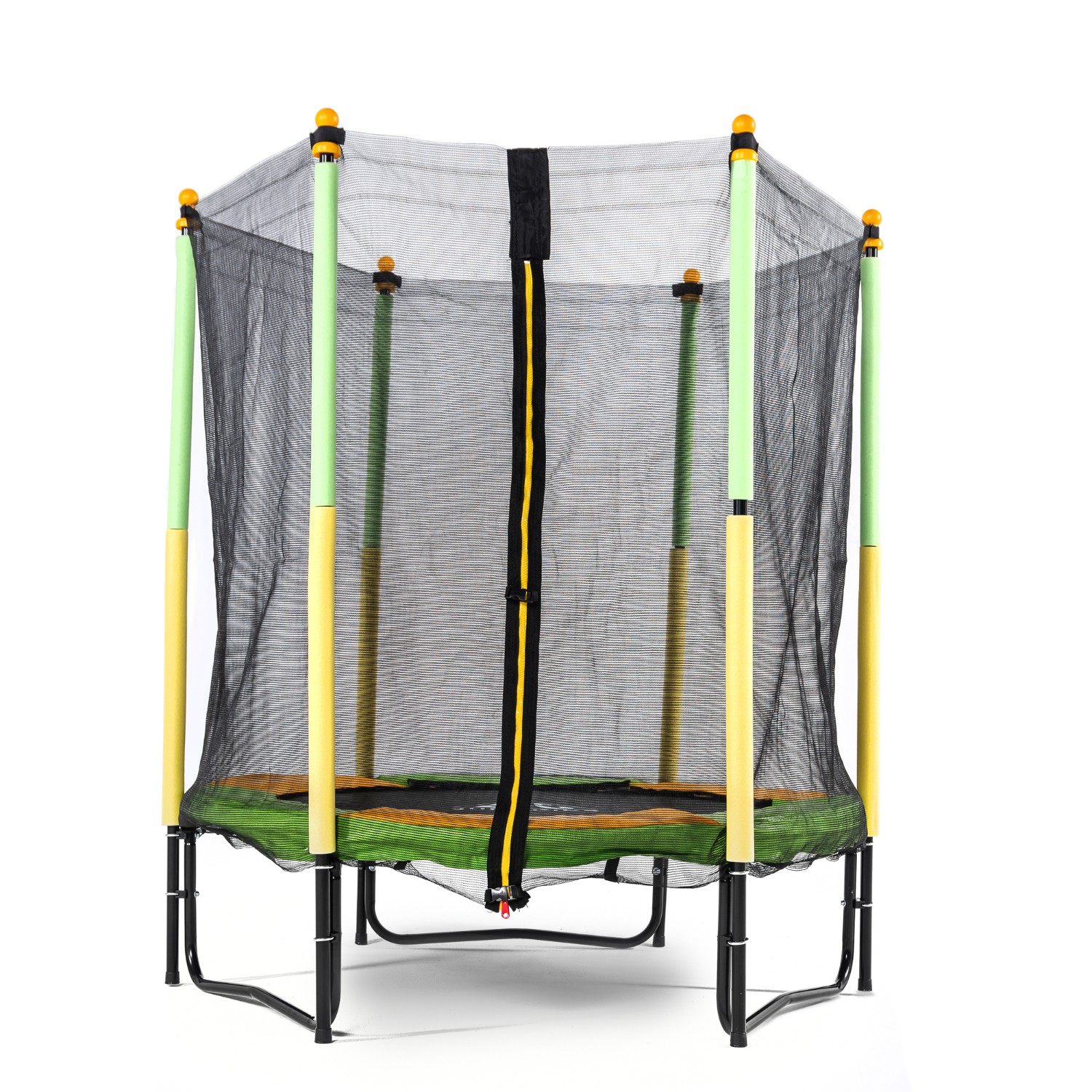  Батут DFC JUMP KIDS 55" зел/желт, сетка (137см) 55INCH-JD-GY по низким ценам в Томске и Северске