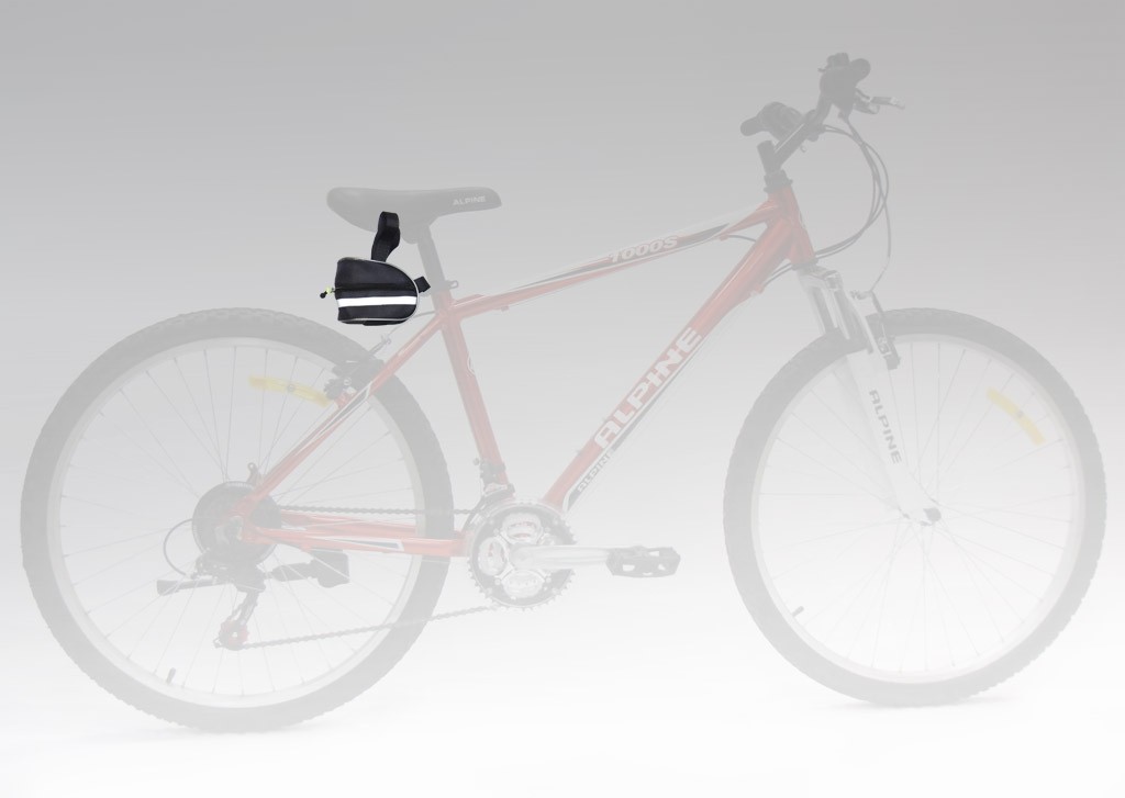  Велосумка под седло Alpine средняя т.красная по низким ценам в Томске и Северске