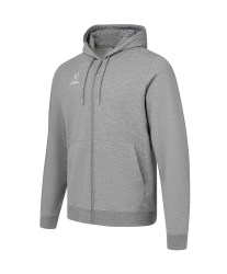 Худи на молнии JÖGEL ESSENTIAL Cotton FZ Hoodie, серый меланж