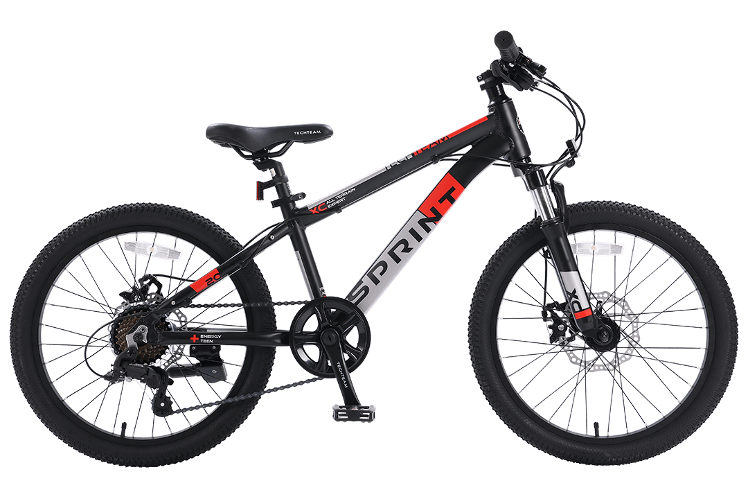  Велосипед TechTeam Sprint 20" чёрно-красный по низким ценам в Томске и Северске