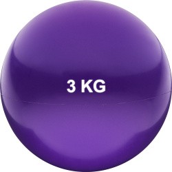 Медбол 3 кг HKTB9011-3 d-15см ПВХ/песок фиолетовый/желтый HKTB9011-3