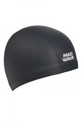 Шапочка для плавания Mad Wave Adult Lycra black