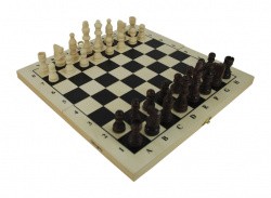 Шахматы деревянные с доской размер доски 29 х 14,5 х 3,2см 8150М