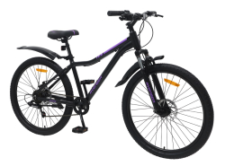 Велосипед 26" AVENGER A261DW, черный/фиолетовый (2025)