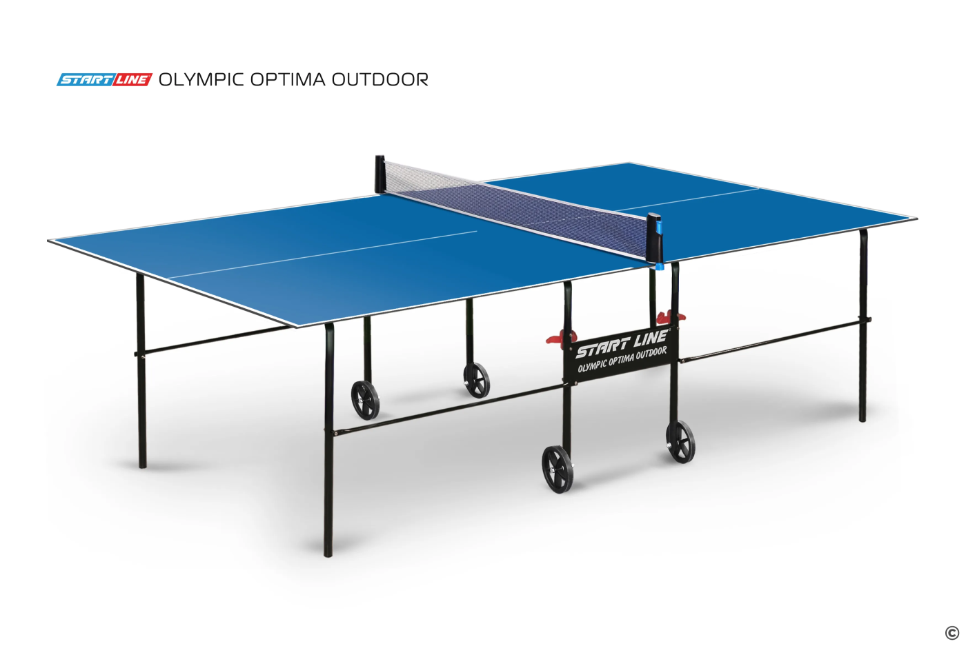  Теннисный стол Start Line Olympic Optima всепогодный с сеткой blue 6023-4 по низким ценам в Томске и Северске
