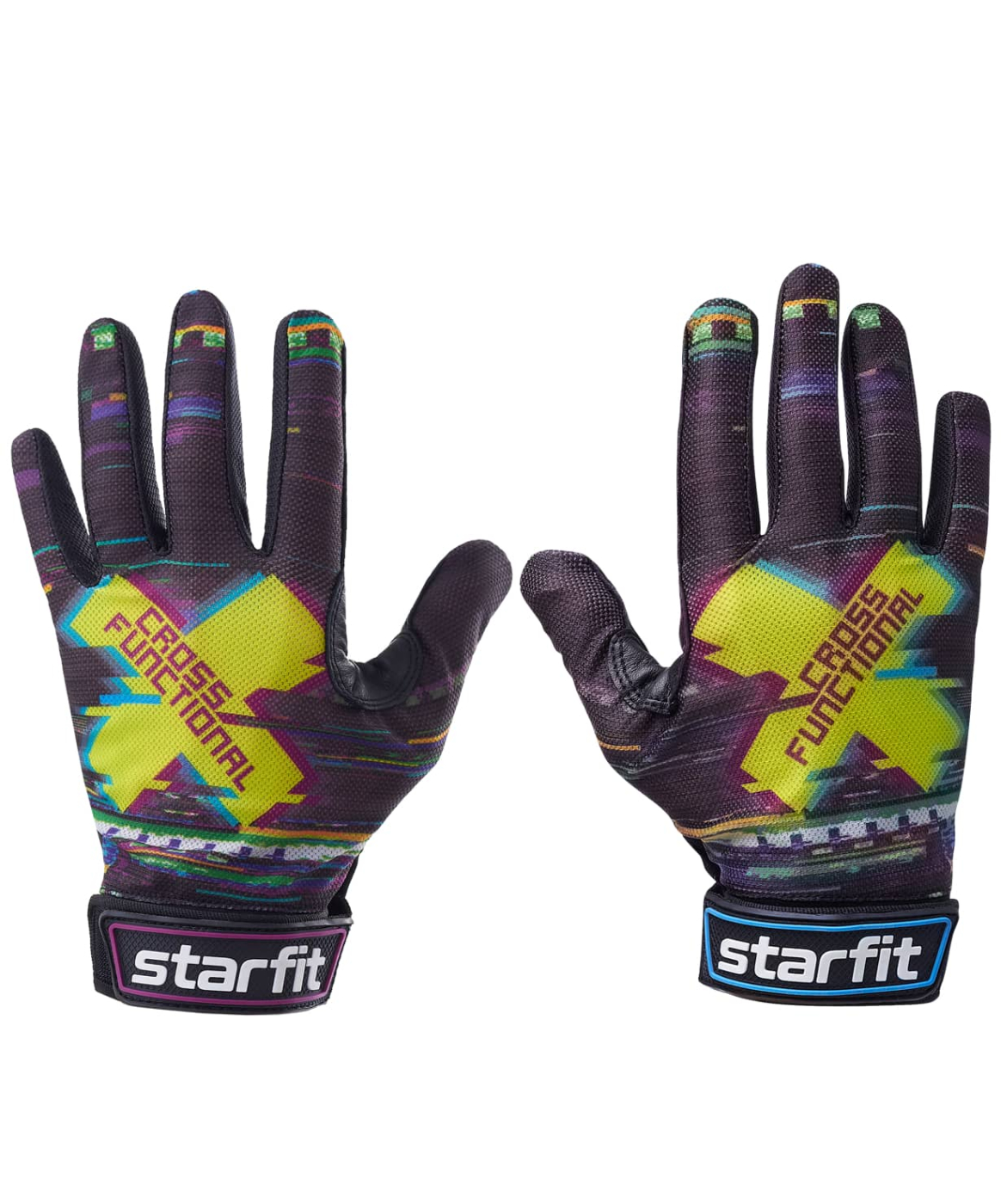  Перчатки StarFit WG-104 с пальцами черный/мультицвет УТ-00020816 по низким ценам в Томске и Северске