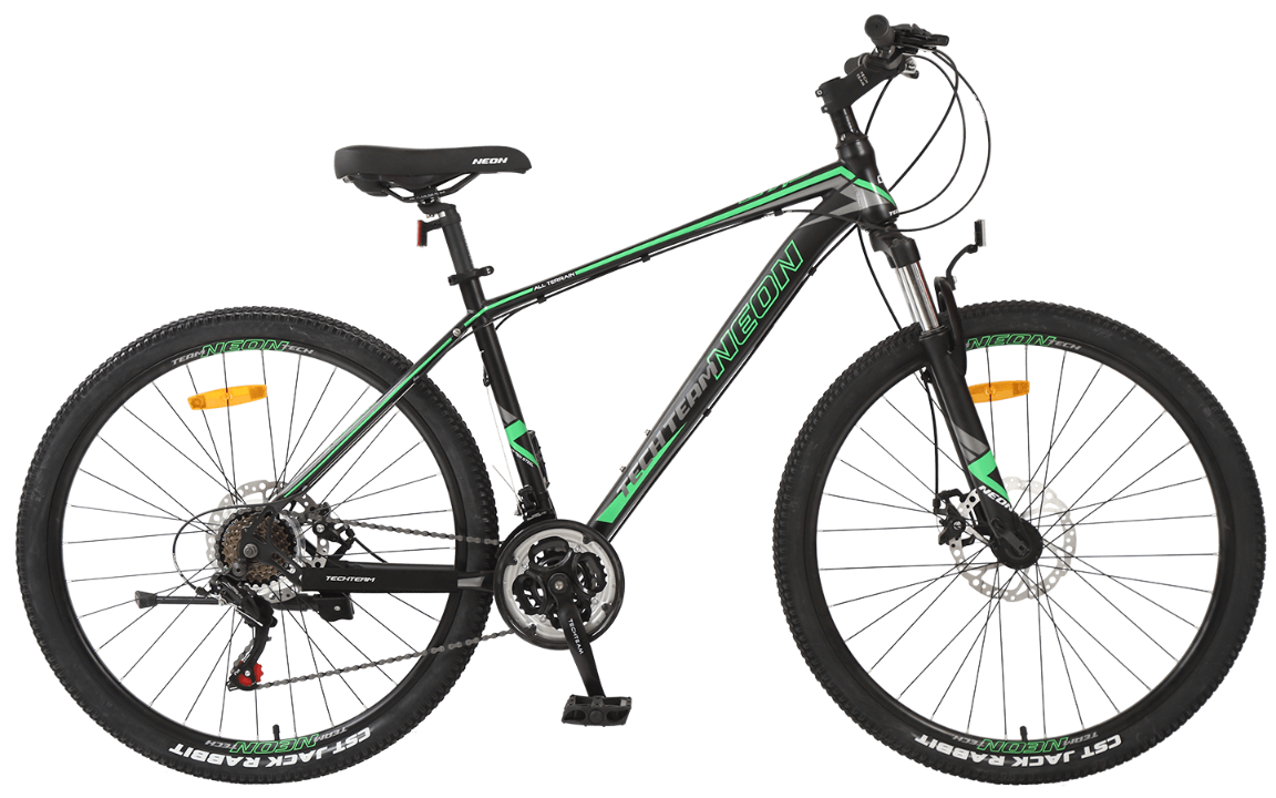  Велосипед TechTeam Neon 27.5" зеленый (алюминий) по низким ценам в Томске и Северске