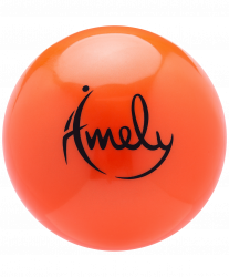 Мяч для художественной гимнастики 15 см Amely AGB-301 оранжевый УТ-00019929