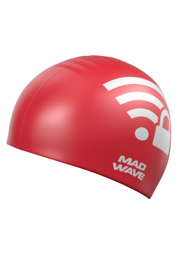  Шапочка для плавания Mad Wave WI-FI red по низким ценам в Томске и Северске