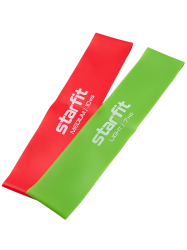 Мини-эспандеры StarFit ES-206 малиновый/лаймовый 2 шт ЦБ-00001571