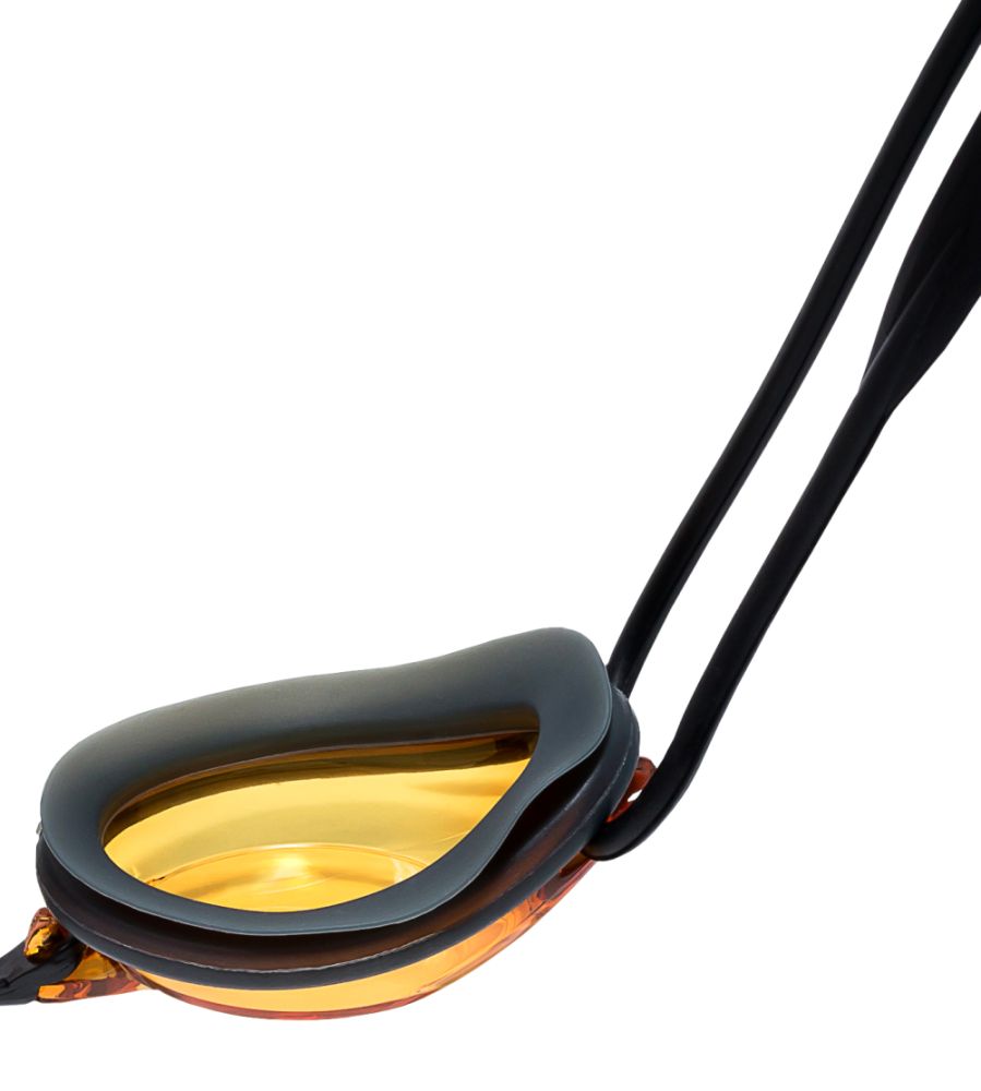  Очки для плавания Atemi R102 силикон стартовые черн./янтарь по низким ценам в Томске и Северске