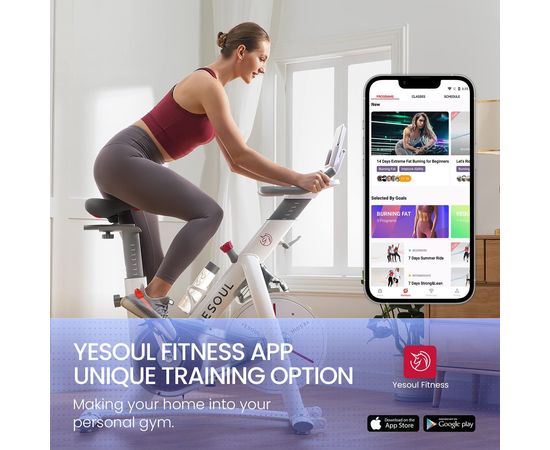  Велотренажер DFC Yesoul Smart M1 WHITE по низким ценам в Томске и Северске