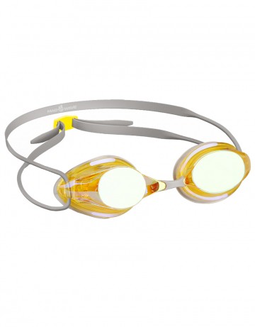  Очки для плавания Mad Wave Streamline Rainbow стартовые yellow/grey по низким ценам в Томске и Северске
