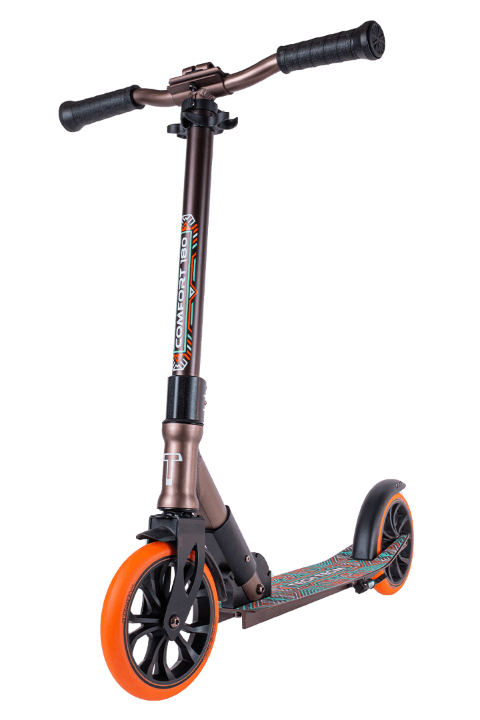 Самокат TechTeam Comfort 180R (2022) brown/orange Самокат TechTeam Comfort 180R (2022) brown/orange по низким ценам в Томске и Северске
