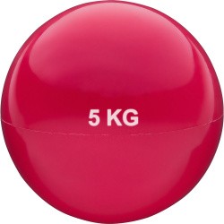 Медбол 5 кг d-20см ПВХ/песок красный HKTB9011-5