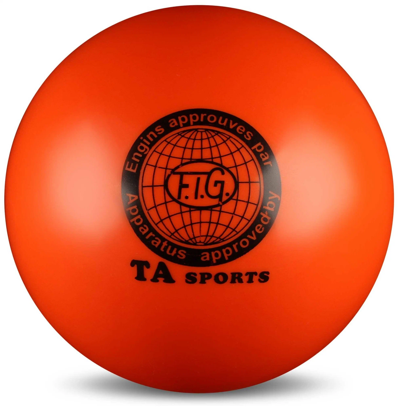 Фото Мяч для художественной гимнастики 15 см 300г металлик оранжевый I-1 со склада магазина СпортСЕ